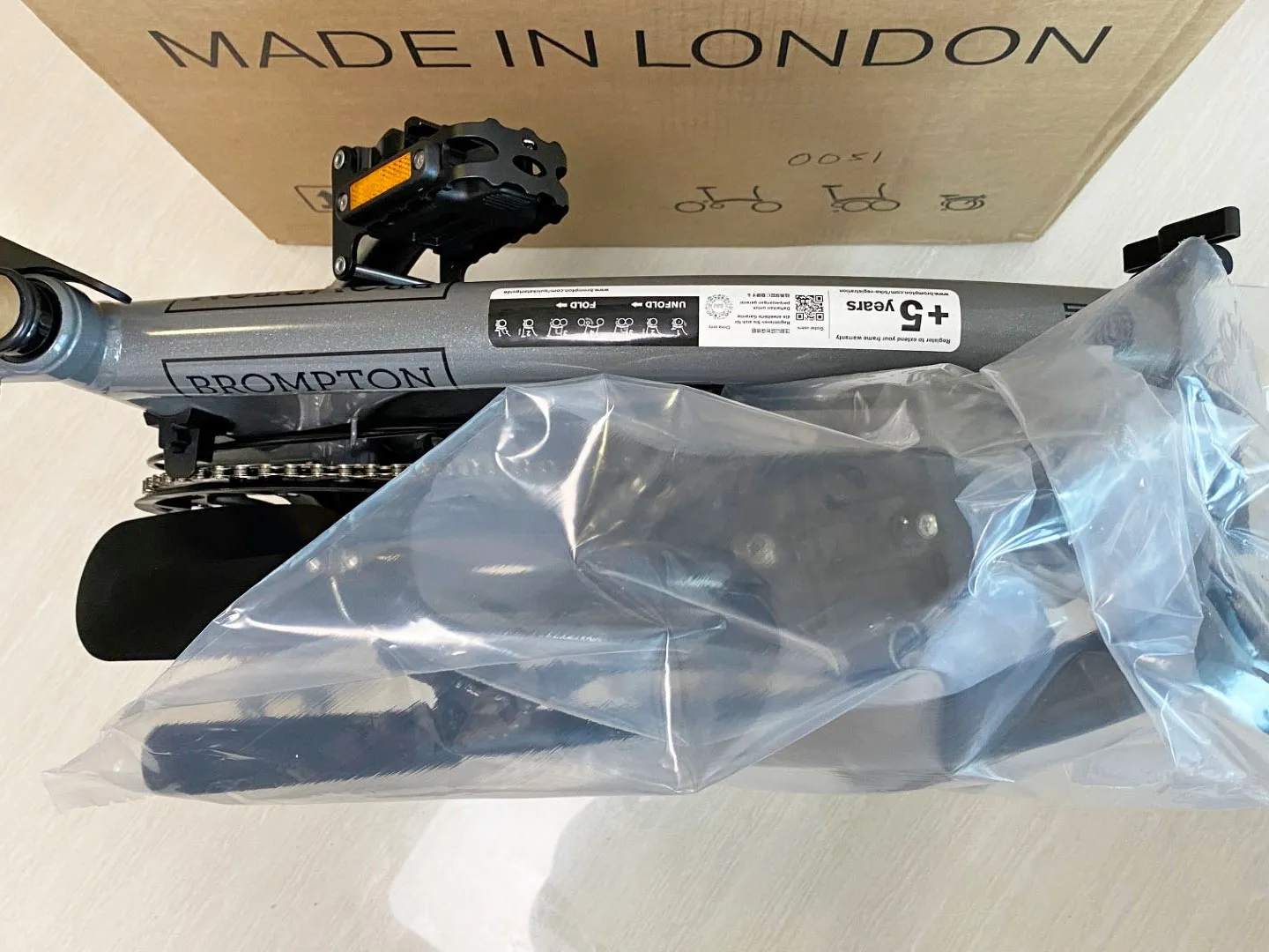 Brompton P Line Urban Storm Grey Metallic (Low Handlebar)